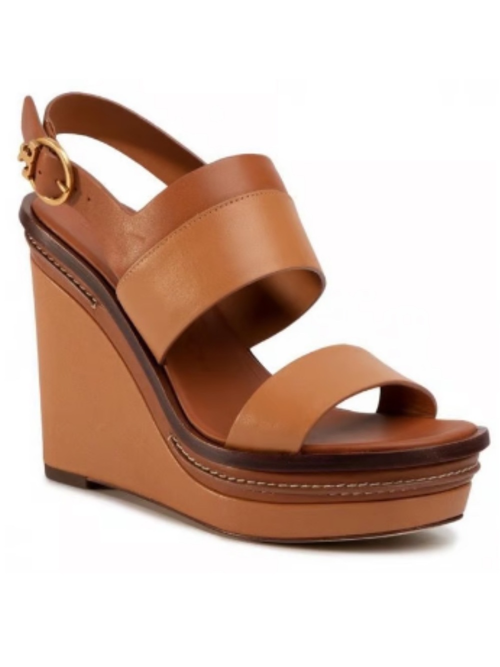 Tory Burch Selma Leather Wedge Sandals